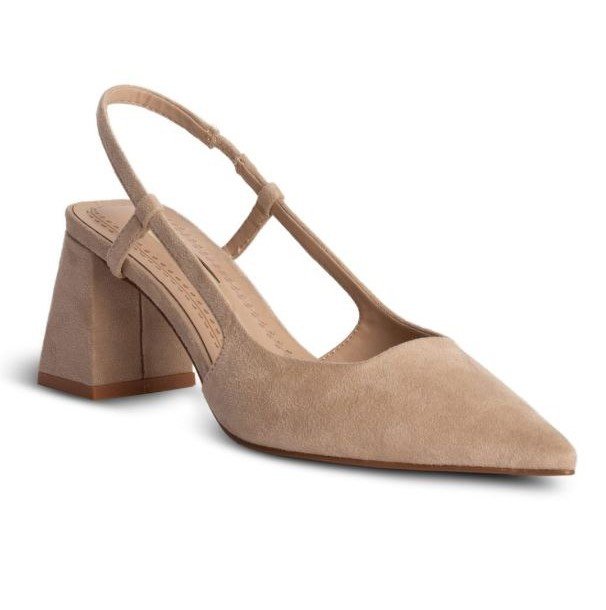 Zapato color beige destalonado