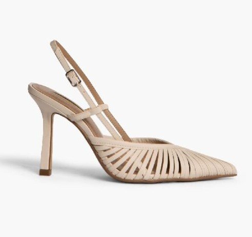 Zapato salón color beige