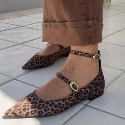Bailarina plana leopardo