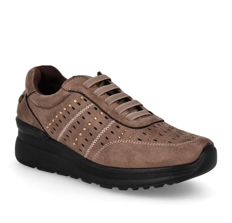 Amarpies casual sneaker color taupe