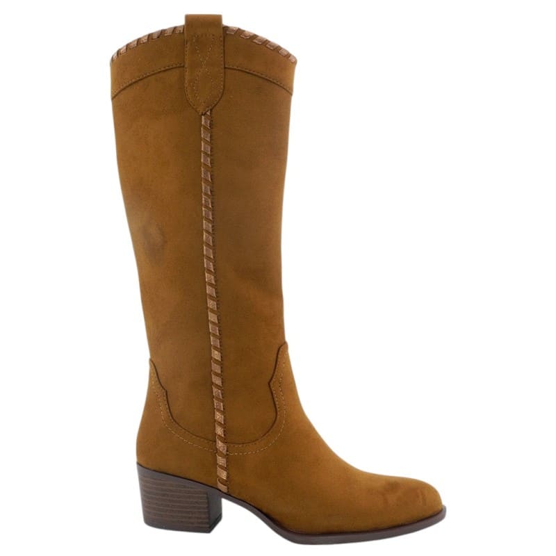 Amarpies bota cuero cowboy moda mujer