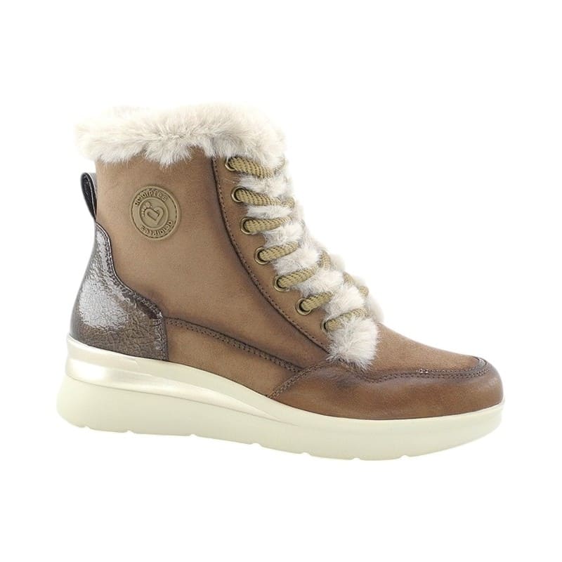 Amarpies Botin Casual Confort color taupe