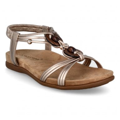 Las sandalias ABZ 30218 PLATINO de Amarpies se caracterizan por su ergonomía, ligereza, flexibilidad, y por adaptarse en todo momento a la forma natural del pie